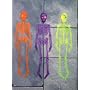 Halloween Accessories | 36" B/O Neon Blinking Skeleton