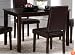 Dining Table Contemporary Style Rich Cappuccino Finish