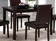 Dining Table Contemporary Style Rich Cappuccino Finish