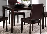 Dining Table Contemporary Style Rich Cappuccino Finish Dining Table Contemporary Style Rich Cappuccino Finish