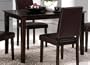 Dining Table Contemporary Style Rich Cappuccino Finish