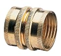 Nelson Industrial Brass Pipe and Hose Fitting with Dual Swivel for Male Hose to Male Hose, Double Female 50574