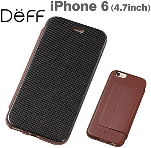 Deff Carbon Fiber Plus Genuine Leather Case for iPhone 6 (Brown)