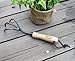 Tierra Garden DeWit 3-Tine Cultivator with Short Handle, Works as Garden Hoe and Tiller (31-0904)