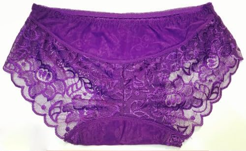 Only You Hot Selling Women's Fashion Sexy Briefs Perspective Seamless Lace Package Hip New Ladies Underwear Briefs Jacquard 2138 (free size, purple)