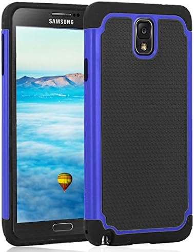 Galaxy Note 4 Case,Jaweke [Drop Protection] [Shock Proof] Soft TPU + Hard PC High Impact Hybrid Dual Layer Armor Defender Rugged Protective Slim Case Shell For Samsung Galaxy Note 4(Black/Blue)