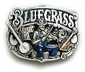 BLUEGRASS Belt Buckle Acoustic Fiddle Dobro Banjo