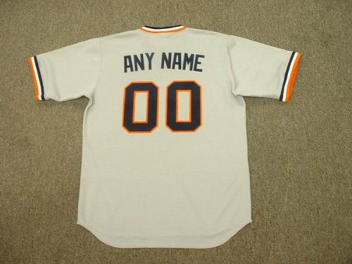 DETROIT TIGERS 1980's Majestic Cooperstown Throwback Away Jersey Customized with Any Name & Number(s), MEDIUM