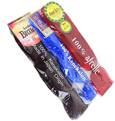 Kanekalon Jumbo Braid Extension Hair - #613 by Black and Gold