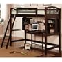 Cappuccino Work Station Bunk
