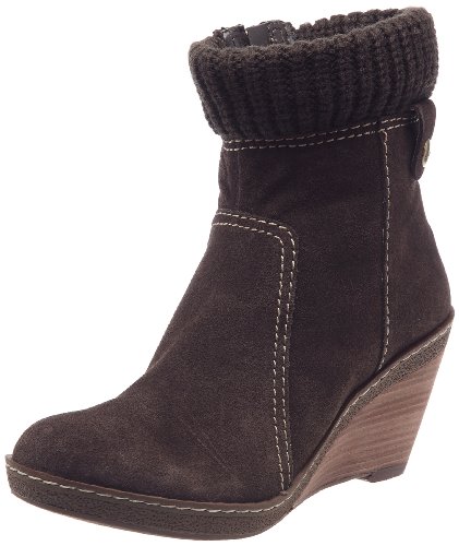 Clarks Mews Buzz 203467374, Damen Stiefel, Braun (Ebony Suede), EU 39 (UK 5.5)