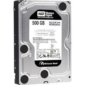 Western Digital 500 GB Caviar Black SATA 3 Gb/s 7200 RPM 32 MB Cache Bulk/OEM Desktop Hard Drive - WD5001AALS: Electronics