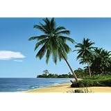 Buy Brewster 4-074 African Beach 4 Panel Mural with Paste, 8-Foot 10-Inch by 6-Foot... by Brewster