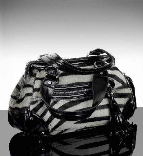 Autograph Leather Zebra Print Tote