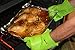 Perfect Protection Silicone Cooking & BBQ Gloves | New | Heaviest Thickest Gloves Mean Better Protection for You! (Green)