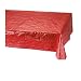 Red Metallic Plastic Rectangular Tablecover