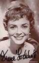 June Lockhart autographed 3 1/2 x 5 black & white card