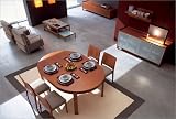 Calligaris CS/XXX Series Dining Set Atelier Extendable Table Dining Set with Asia Chairs