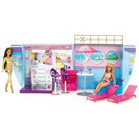 Barbie Party Plane & Ship 2-In-1 Playset