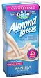 Blue Diamond Almond Breeze Milk, Unsweetened Vanilla, 32-Ounce Boxes (Pack of 12)