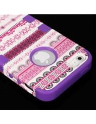 Wireless: myLife (TM) Lavender Purple - Retro Series (Neo Hypergrip Flex Gel) 3 Piece Case for iPhone 5/5S (5G) 5th Generation iTouch Smartphone by Apple (External 2 Piece Fitted On Hard Rubberized Plates + Internal Soft Silicone Easy Grip Bumper Gel + Lifetime Warranty + Sealed Inside myLife Authorized Packaging) "Attention: This case comes grip easy smooth silicone that slides in to your pocket easily yet wont slip out of your hand" - myLife Brand Products