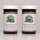Naturessunshine Marshmallow & Fenugreek Respiratory System Support 100 Capsules (Pack of 2)