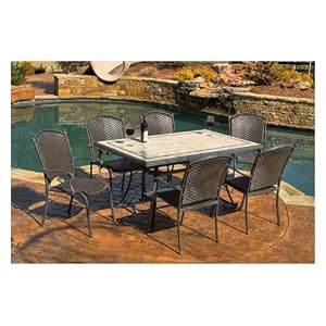 Tortuga Tuscan Lorne 7 Piece Patio Dining Set