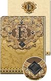F Monogram Jewel and Gold Foil Embellished Pocket Note Pad
