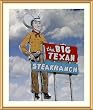 Big Texan Steakhouse Sign, Amarillo, Texas Photograph - Beautiful approx. 25x29-inch Framed & Matted Photographic Print by Carol M. Highsmith