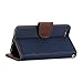 iPhone 6 Plus Case, GMYLE [Wallet Stand] iPhone 6 Plus 5.5 Case Wallet [Navy Blue & Brown] Premium Synthetic Leather Wallet Case Cover with STAND Flip Cover for iPhone 6 Plus (5.5) - Navy Blue & Brown