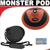 Monster Pod Gravity-Defying Camera/Camcorder Tripod + Travel Case For The Creative Labs Vado, HD 720p Pocket Video Camcorders