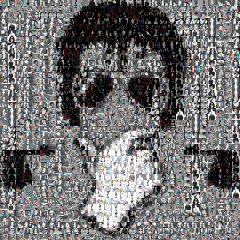 Framed Michael Jackson Glove Mosaic