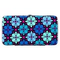 Xhilaration&reg; Flower Print Hinged Clutch Wallet - Blue