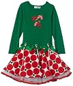 Rare Editions Girls 2-6x Candy Cane Skater Dress