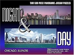 Night & Day City Puzzle - Chicago