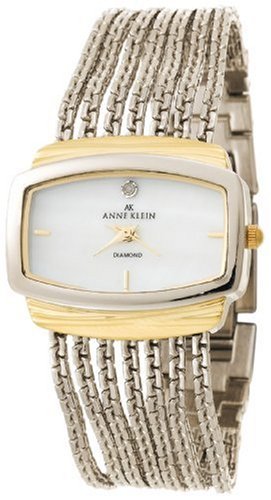 51hPn7elnhL AK Anne Klein Womens Diamond Accented TwoTone Chain