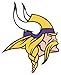 NFL Siskiyou Sports Fan Shop Minnesota Vikings Logo Magnets 8 inch sheet Team Color