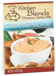 Kitchen Blends Cool Ranch Salsa Dip Mix, 1.4-Ounce Packages (Pack of 4)