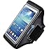 Galaxy S4 Armband : Stalion&reg; Sports Running & Exercise Gym Sportband (Jet Black) Water Resistant + Sweat Proof + Key Holder