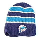 Reebok Miami Dolphins Widestripe Knit Beanie