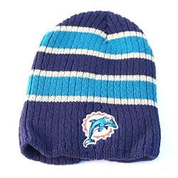 Reebok Miami Dolphins Widestripe Knit Beanie