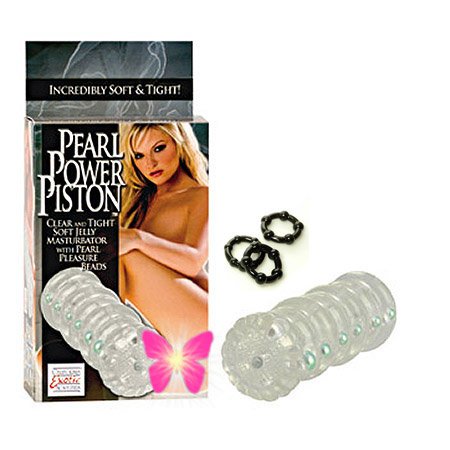 California Exotics / Swedish Erotica Pearl Power Piston Masturbator Adult Sex Toy Kit