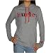 Hurley Ladies Grey Casual Hoodie Sweatshirt Jacket - WITH FOIL PRINT image 5