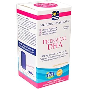 Nordic Naturals Prenatal DHA, Supports Brain Development in Babies During Pregnancy and Lactation, 180 Count