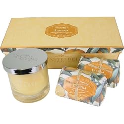 Orange Castelbel Boxed Gift Set - Candle and 2 Bars of Soap