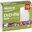 2x Rewritable DVD-RW - 10 Pack, Slim, Jewel Case