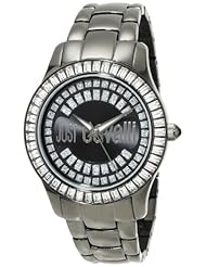 Just Cavalli Womens R7253169125 Ice Round Stainless Steel Swarovski Crystal Luminous Watch