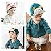 Marca west Korean Style Spring and Autumn Smiley Paragraph Unisex Baby Infant Hat Green