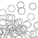 5mm Open Jump Rings 20 Gauge Silver Plated (100)