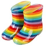 子供用　ながぐつ　レインブーツ　長靴　男の子　女の子　ベビー　キッズ 雨　傘 (16cm, レインボー)
